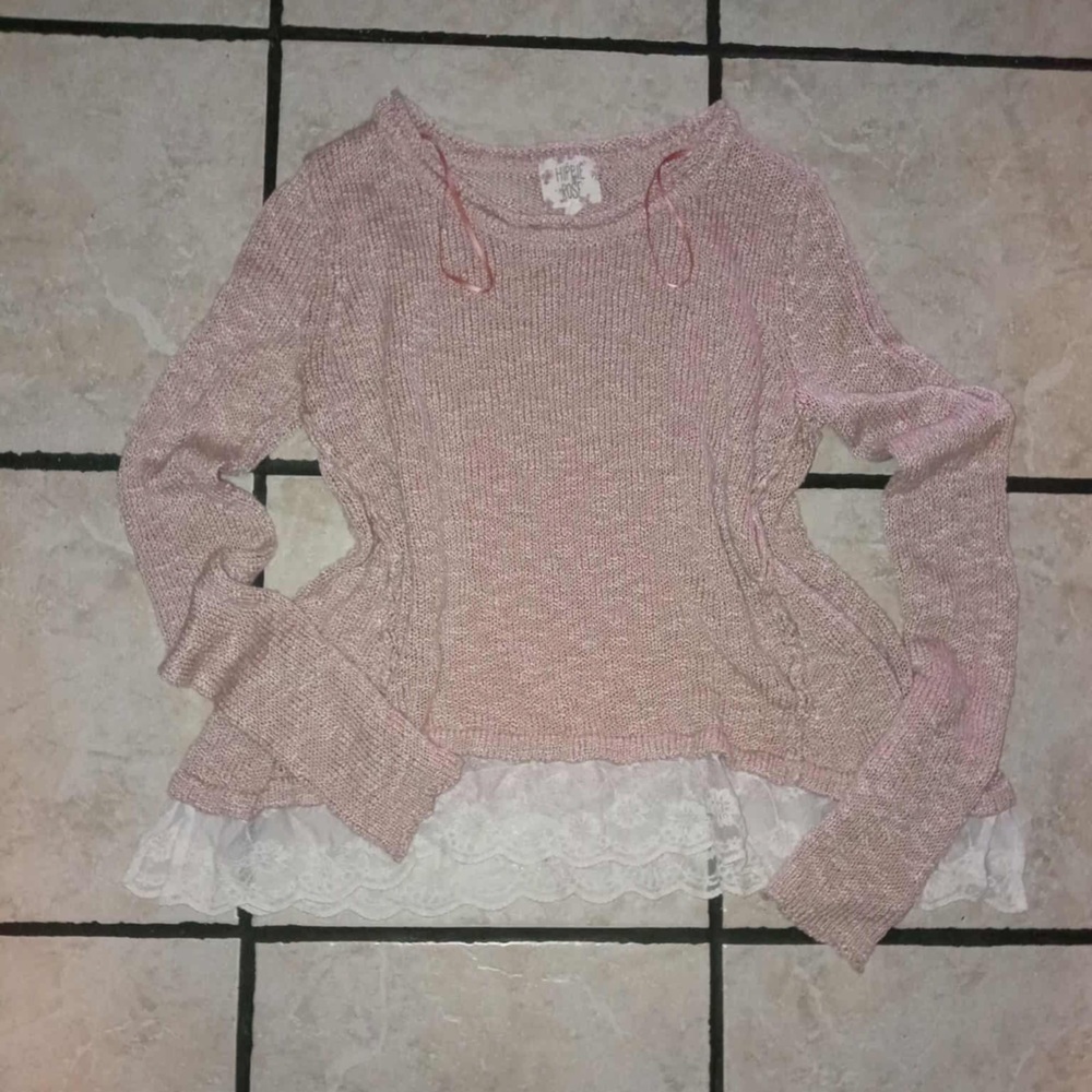 Hippie Rose Blush Knit Top
